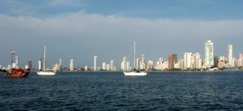 The harbor at Cartagena