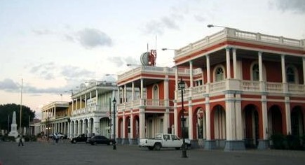 Colonial facades in Colonial Granada. Colonial facades in Colonial Granada.