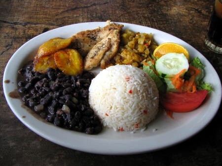 Costa Rican food. Costa Rican food.