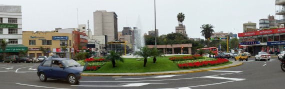 Then main roundabout at Parque Kennedy in Miraflores, Lima. Then main roundabout at Parque Kennedy in Miraflores, Lima.