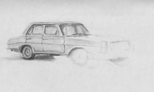 Sketching Old Cars in Venezuela