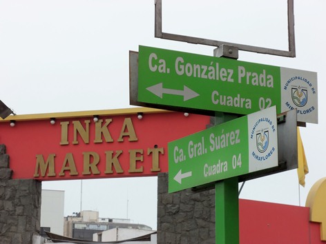 The Inka souvenir market in Lima.