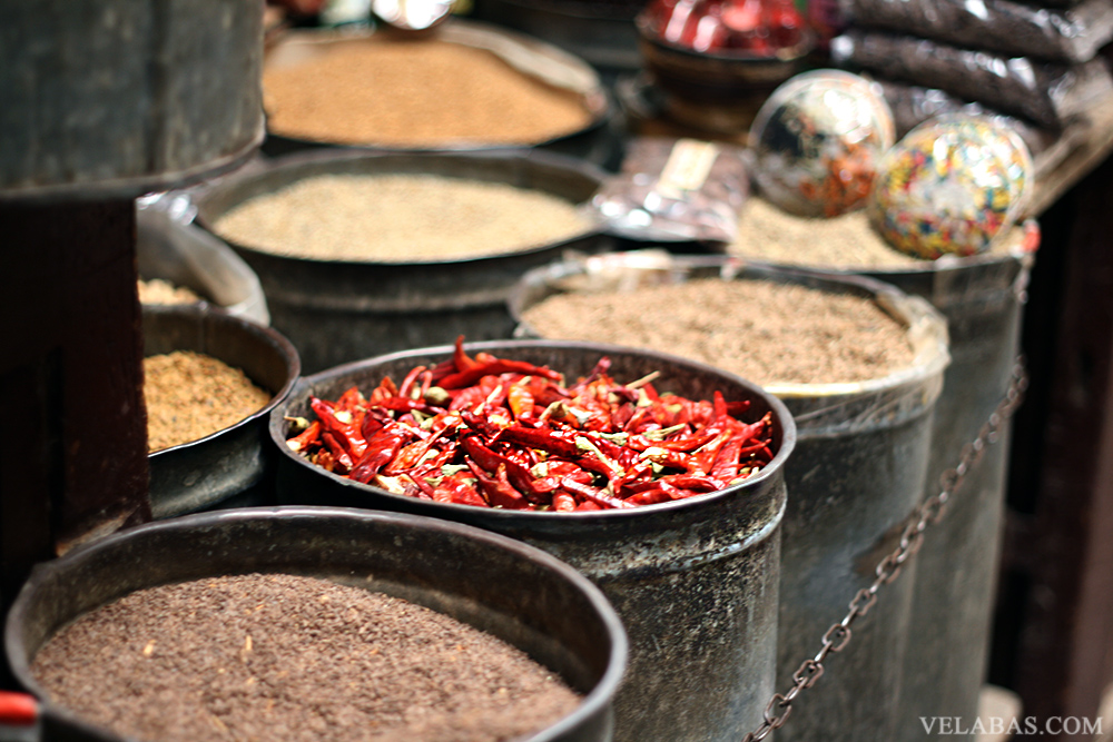 Chiles in the Moroccan Medina