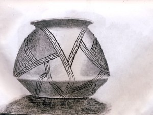 Sketch of Aztec Pottery