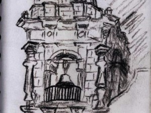 Sketch of Mexican Cathedral