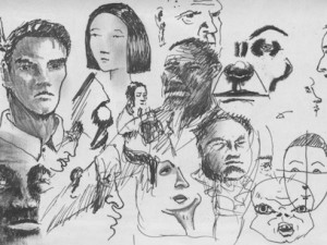 Drawing of faces