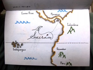 Map of getting to the Galapagos Islands