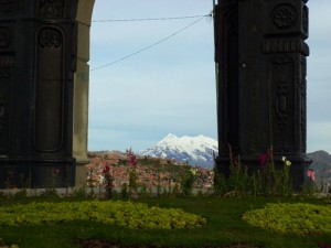 Illimani, La Paz Bolivia's sacred mountain.