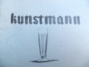 Kunstmann beer in southern Chile sketching