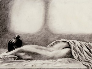 A Nake Woman Lying Down