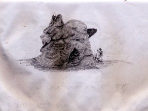 Travel Drawing of Pacaya Volcano