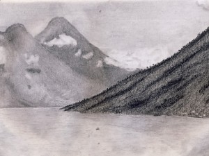 Travel Sketching Lago de Atitlan