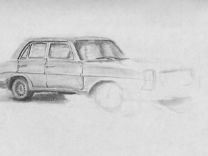 Sketching Old Cars in Venezuela