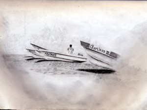Drawing Fishing Boats in Puerto Angel