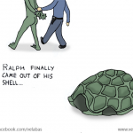 Ralph the turtle finally came out of his shell, only to get arrested.
