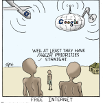 Here, starving people of Africa, take this free internet, which we spent billions of dollars to bring you